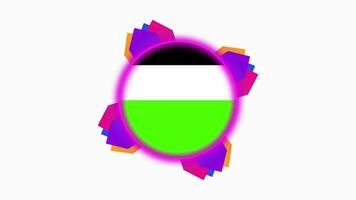 Round frames. abstract circles animated background video