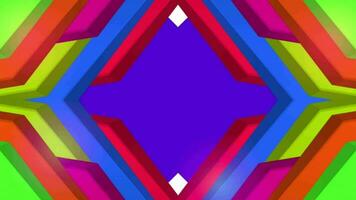 Abstract colorful background with 3d lines and copy space video
