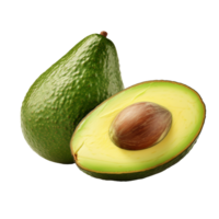 avocado PNG een avocado geïsoleerd vers avocado PNG avocado transparant achtergrond ai gegenereerd