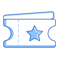 Ticket Cinema Icon Doodle Style png