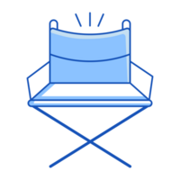 Director Chair Cinema Icon Doodle Style png