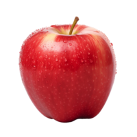 appel PNG geïsoleerd rood appel transparant achtergrond ai gegenereerd