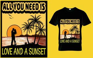 Print Summer Vector T Shirt Design