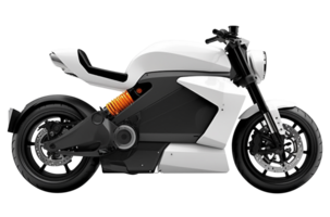 Electric motorbike png electric bike png electric vehicle transparent background AI generated