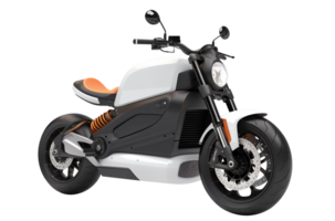 elektrisk motorcykel png elektrisk cykel png elektrisk fordon transparent bakgrund ai genererad