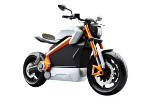 Electric motorbike png electric bike png electric vehicle transparent background AI generated