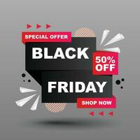 Black Friday Sale banner background. vector