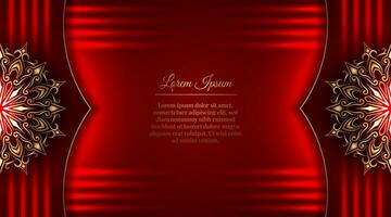 Luxury background, with golden mandala vector