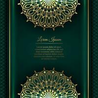 Luxury background, with gold mandala ornament vector