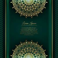 Luxury background, with gold mandala ornament vector