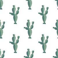 Seamless pattern with cacti vector