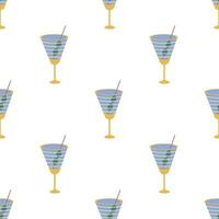 Seamless pattern with fresh fruits and berries. vector