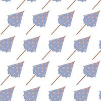 Seamless pattern with sun umbrellas vector