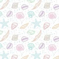 Fresh creative abstract marine seamless pattern vector