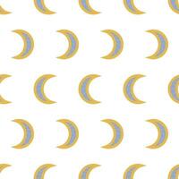 Seamless pattern with the moon vector