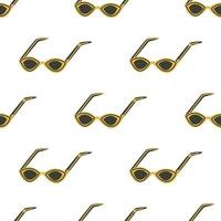 Seamless pattern with sunglasses vector