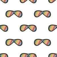 Seamless pattern with sunglasses vector