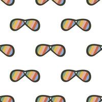 Seamless pattern with sunglasses vector