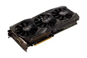 GPU Graphic card in white or invisible png background