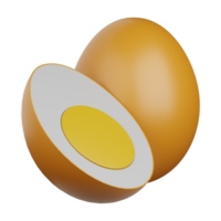 3d rendering egg isolated useful for food, allergen, allergy, disease and antigen design element png