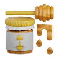 3d rendering honey isolated useful for food, allergen, allergy, disease and antigen design element png