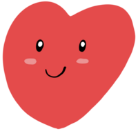 rosa cuore sagomato rosso isolato png