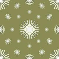 Vector seamless vintage pattern of abstract lace flowers on light green background