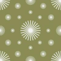 Vector seamless vintage pattern of abstract lace flowers on light green background