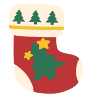 dibujos de Navidad calcetines en varios patrones png