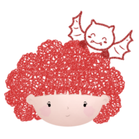 meisje gezicht halloween png