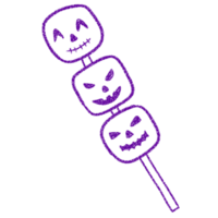 ligne dessin dessin animé Halloween bonbons png