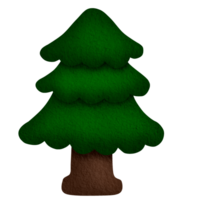 linda Navidad árbol dibujos animados dibujo. png