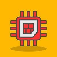 Processor  Vector Icon Design