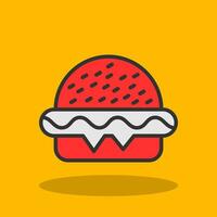 hamburguesa vector icono diseño