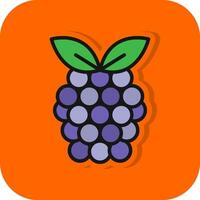 Raspberry Vector Icon Design
