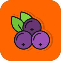 Blackcurrant Vector Icon Design