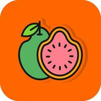 guayaba vector icono diseño