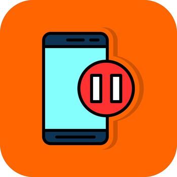 pausa vector icono diseño