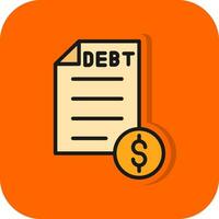 Debt Vector Icon Design