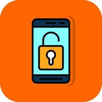 Mobile Unlock  Vector Icon Design