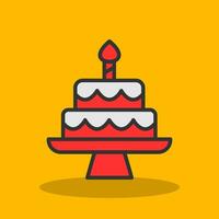 Cake Vector Icon Design