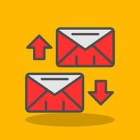 Exchange Mails  Vector Icon Design