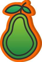 Pear Vector Icon Design