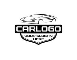 diseño de logotipo de concepto premium de garaje de coche vector