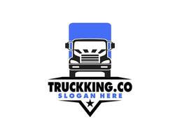 Logo truck and trailer. vector