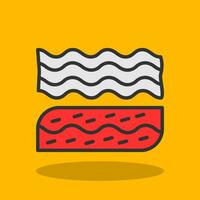 Bacon Vector Icon Design