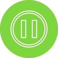 Pause Vector Icon Design