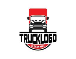 Truck illustration. Logo design vector