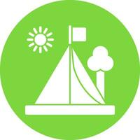 Tent Vector Icon Design