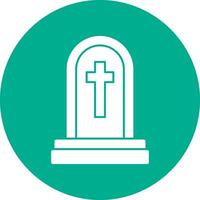 Tomb Vector Icon Design